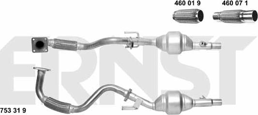 ERNST 753319 - Catalyseur droxauto.com