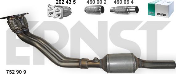 ERNST 752909 - Catalyseur droxauto.com