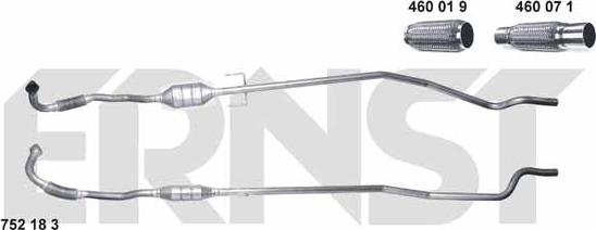 ERNST 752183 - Catalyseur droxauto.com