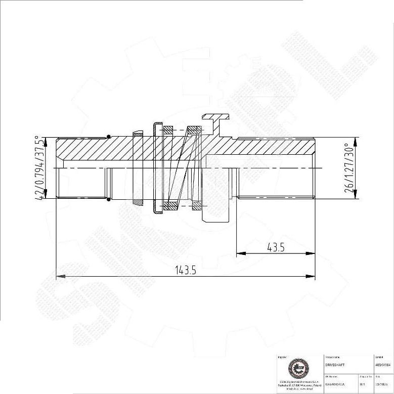 Esen SKV 40SKV904 - Arbre d'entraînement, différentiel droxauto.com