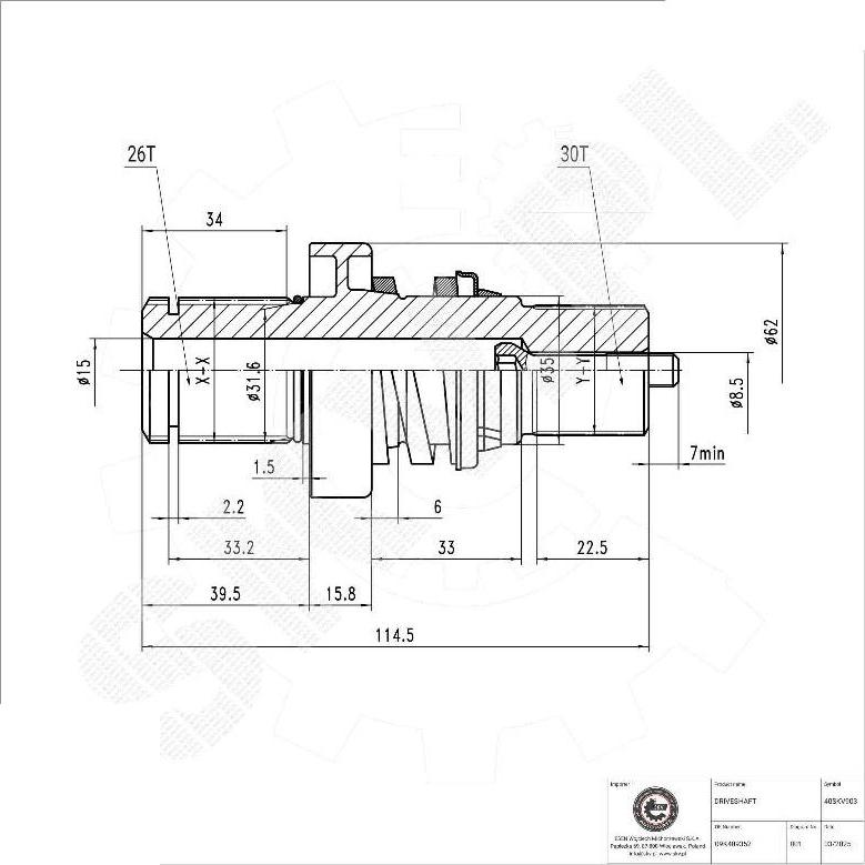 Esen SKV 40SKV903 - Arbre d'entraînement, différentiel droxauto.com