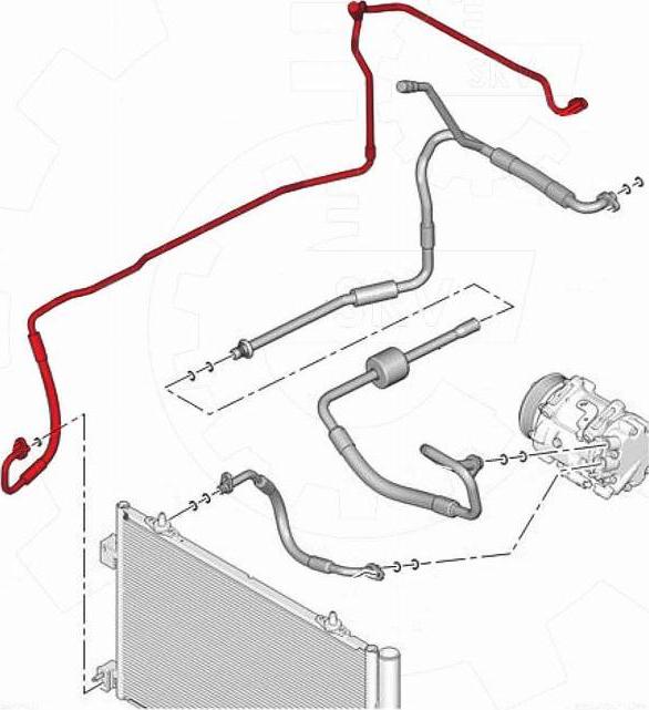Esen SKV 43SKV599 - Conduite à haute / basse pression, climatisation droxauto.com