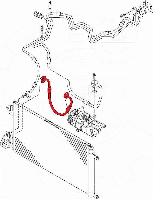 Esen SKV 43SKV548 - Conduite à haute pression, climatisation droxauto.com