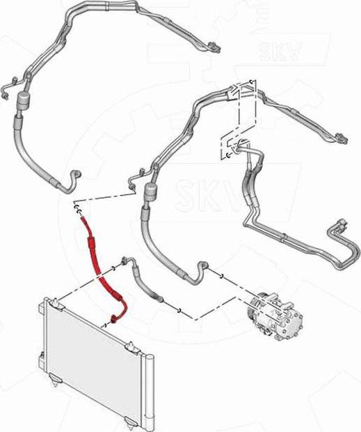 Esen SKV 54SKV603 - Conduite à haute / basse pression, climatisation droxauto.com