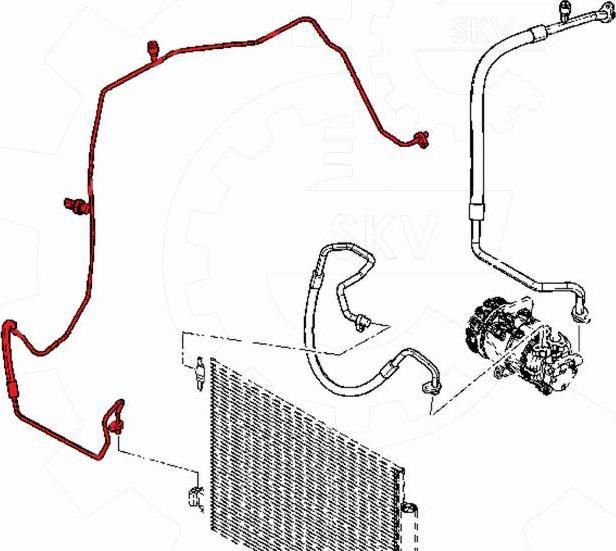 Esen SKV 54SKV683 - Conduite à haute / basse pression, climatisation droxauto.com