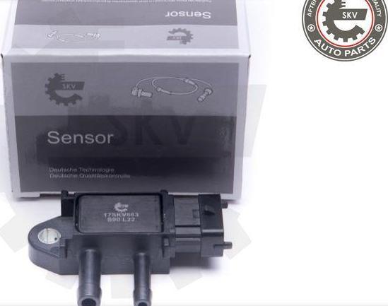Esen SKV 17SKV663 - Capteur, pression des gaz échappement droxauto.com