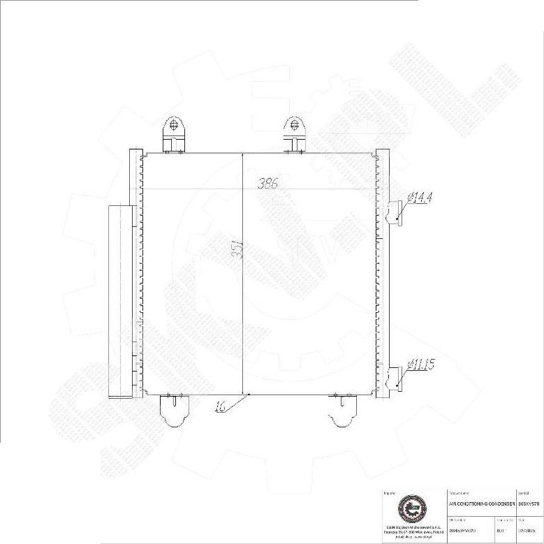Esen SKV 86SKV578 - Condensateur, climatisation droxauto.com