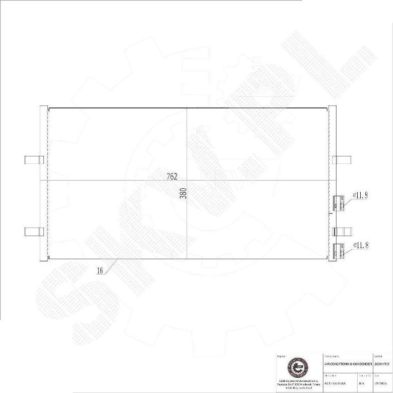 Esen SKV 86SKV191 - Condensateur, climatisation droxauto.com