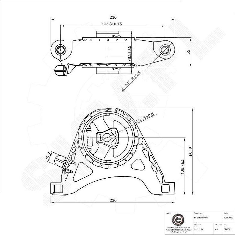 Esen SKV 75SKV092 - Support moteur droxauto.com