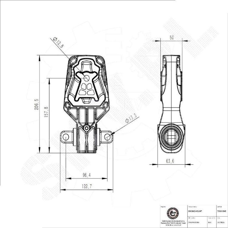 Esen SKV 75SKV049 - Support moteur droxauto.com