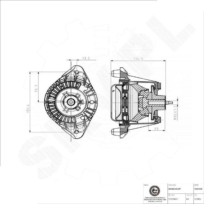 Esen SKV 75SKV066 - Support moteur droxauto.com
