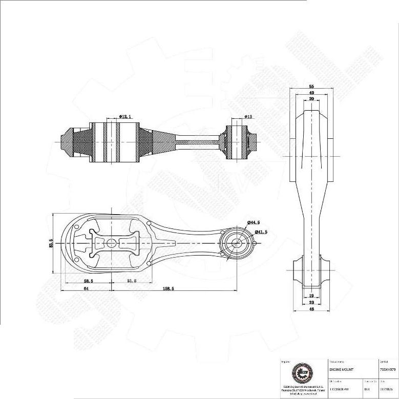 Esen SKV 75SKV079 - Support moteur droxauto.com
