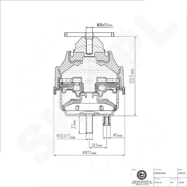 Esen SKV 75SKV147 - Support moteur droxauto.com