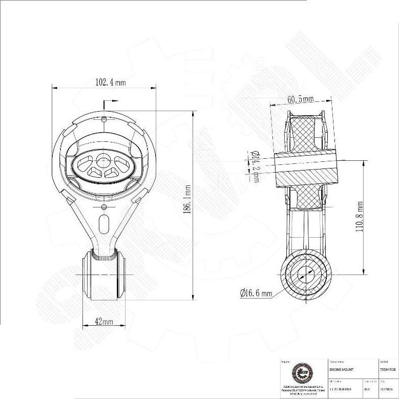 Esen SKV 75SKV150 - Support moteur droxauto.com