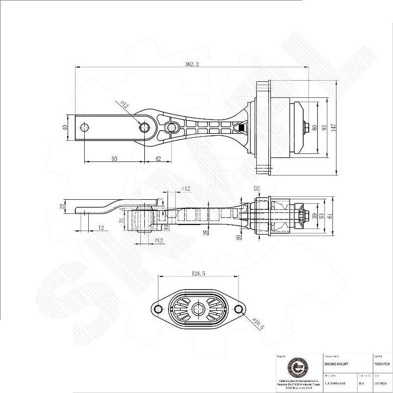 Esen SKV 75SKV103 - Support moteur droxauto.com