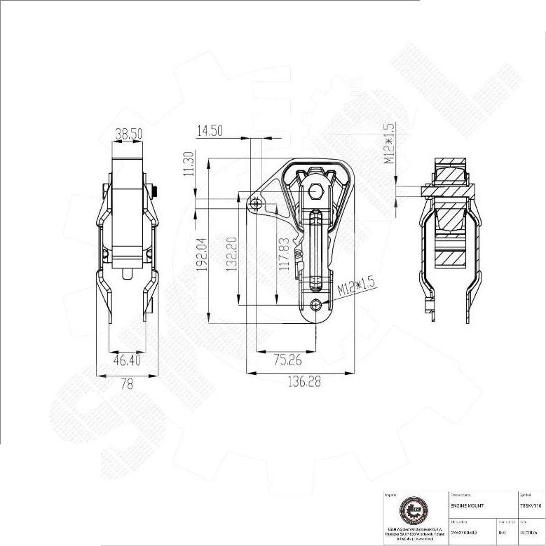 Esen SKV 75SKV116 - Support moteur droxauto.com