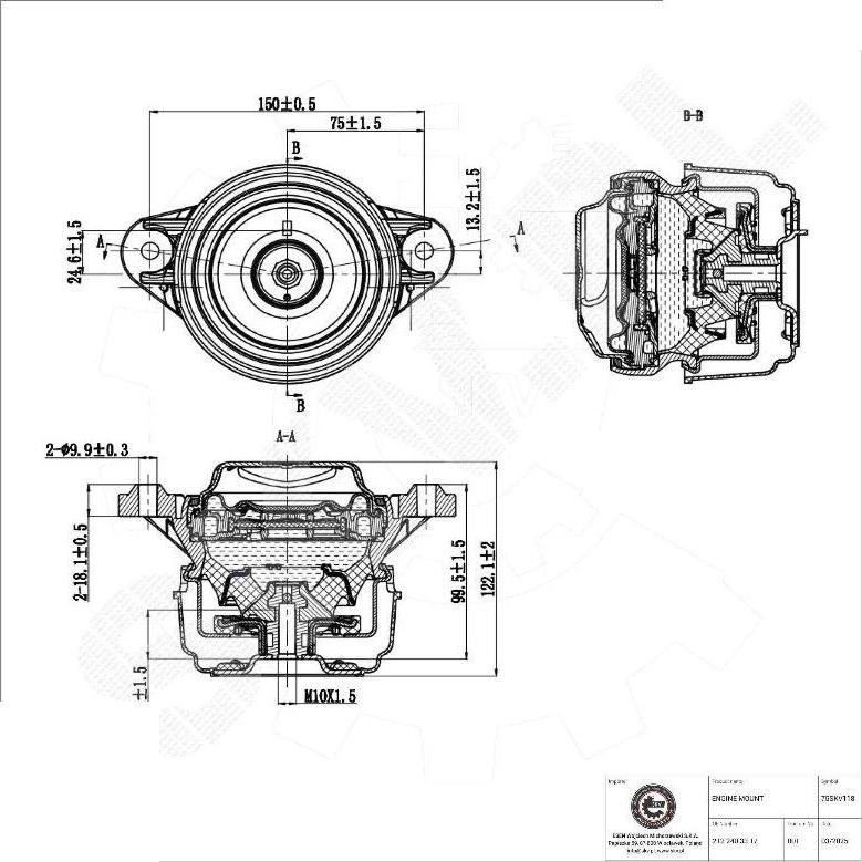 Esen SKV 75SKV118 - Support moteur droxauto.com