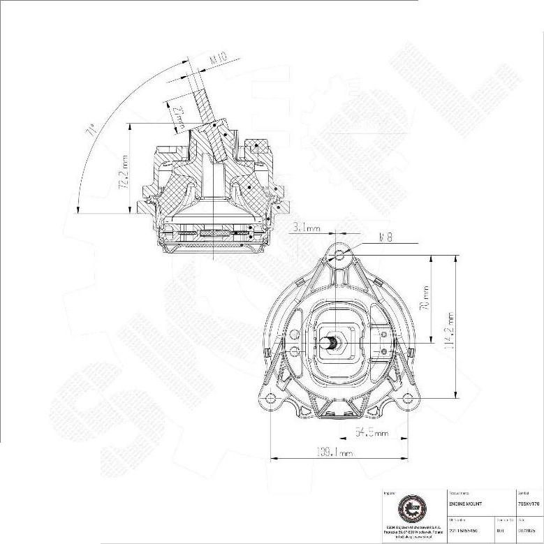 Esen SKV 75SKV170 - Support moteur droxauto.com