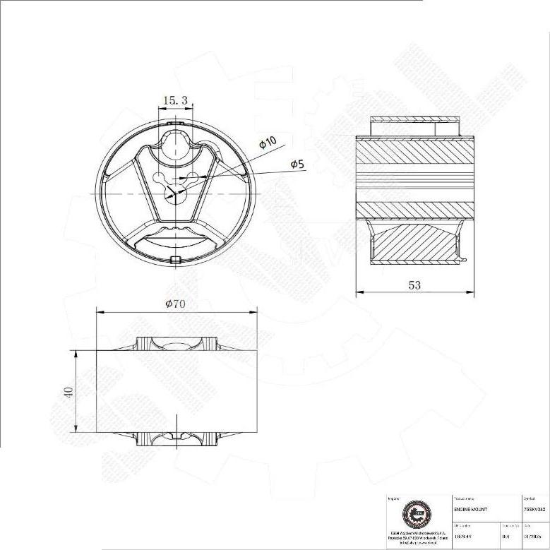 Esen SKV 75SKV342 - Support moteur droxauto.com