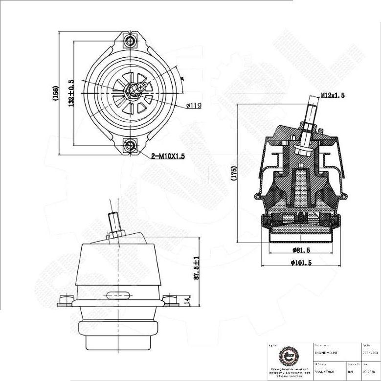 Esen SKV 75SKV303 - Support moteur droxauto.com