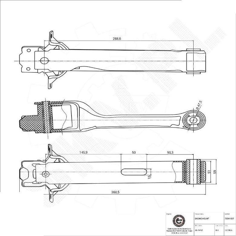 Esen SKV 75SKV337 - Support moteur droxauto.com