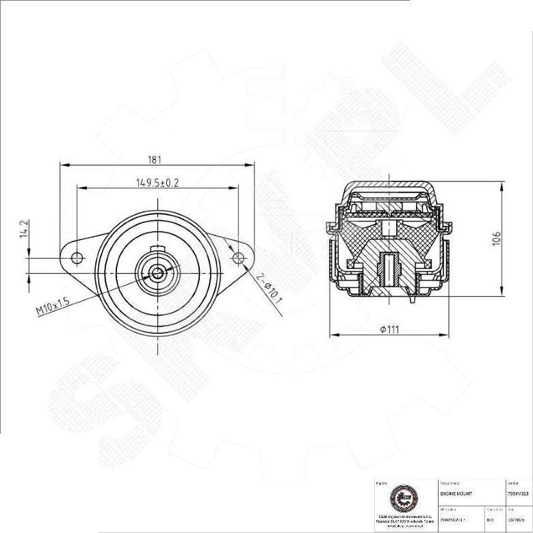 Esen SKV 75SKV323 - Support moteur droxauto.com