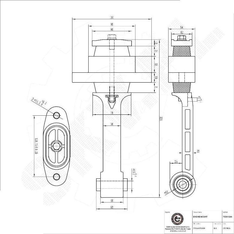 Esen SKV 75SKV244 - Support moteur droxauto.com