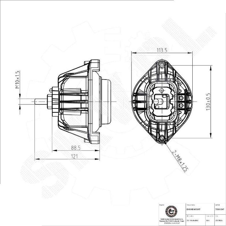 Esen SKV 75SKV247 - Support moteur droxauto.com
