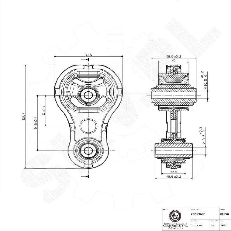 Esen SKV 75SKV266 - Support moteur droxauto.com