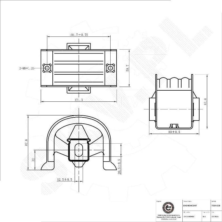 Esen SKV 75SKV268 - Support moteur droxauto.com