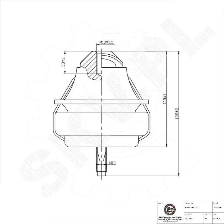 Esen SKV 75SKV284 - Support moteur droxauto.com