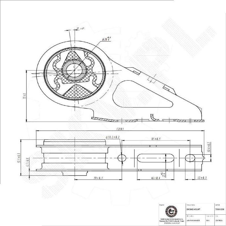 Esen SKV 75SKV230 - Support moteur droxauto.com