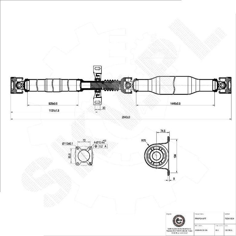 Esen SKV 76SKV054 - Arbre de transmission droxauto.com