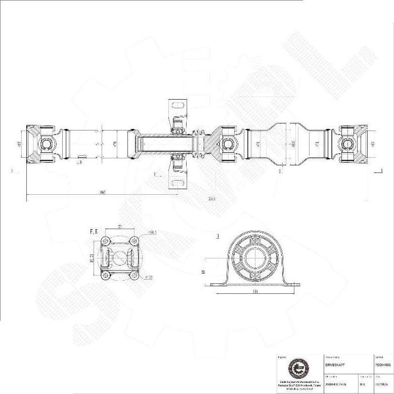 Esen SKV 76SKV085 - Arbre de transmission droxauto.com