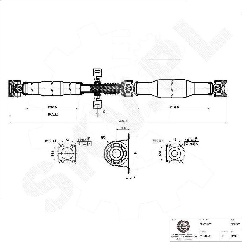 Esen SKV 76SKV086 - Arbre de transmission droxauto.com