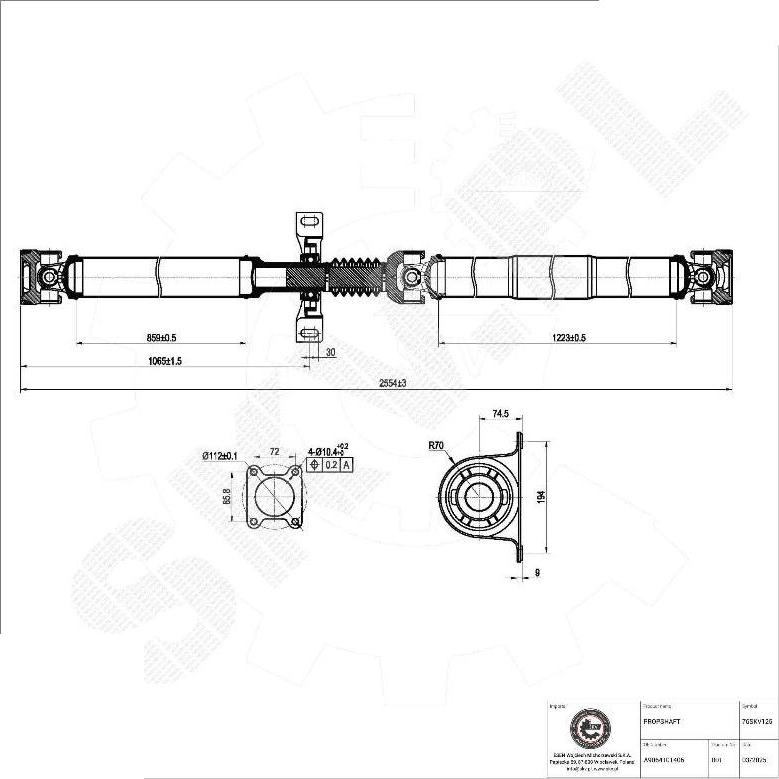Esen SKV 76SKV125 - Arbre de transmission droxauto.com