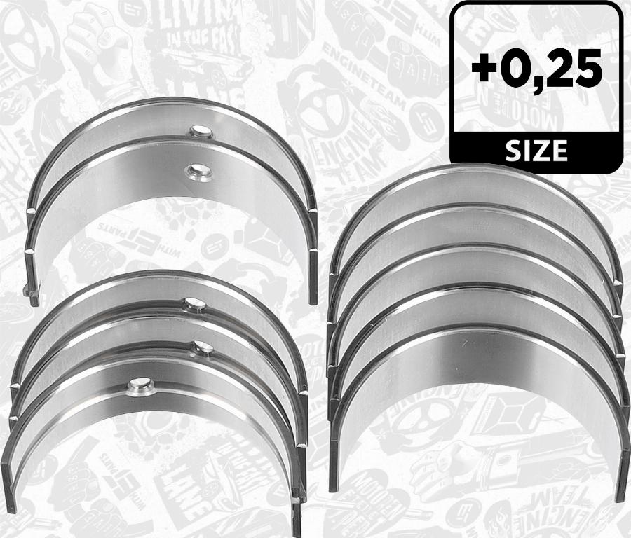 ET Engineteam LH007125 - Kit de coussinet de vilebrequin droxauto.com