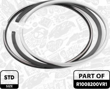 ET Engineteam R1008200VR1 - Jeu de segments de pistons droxauto.com