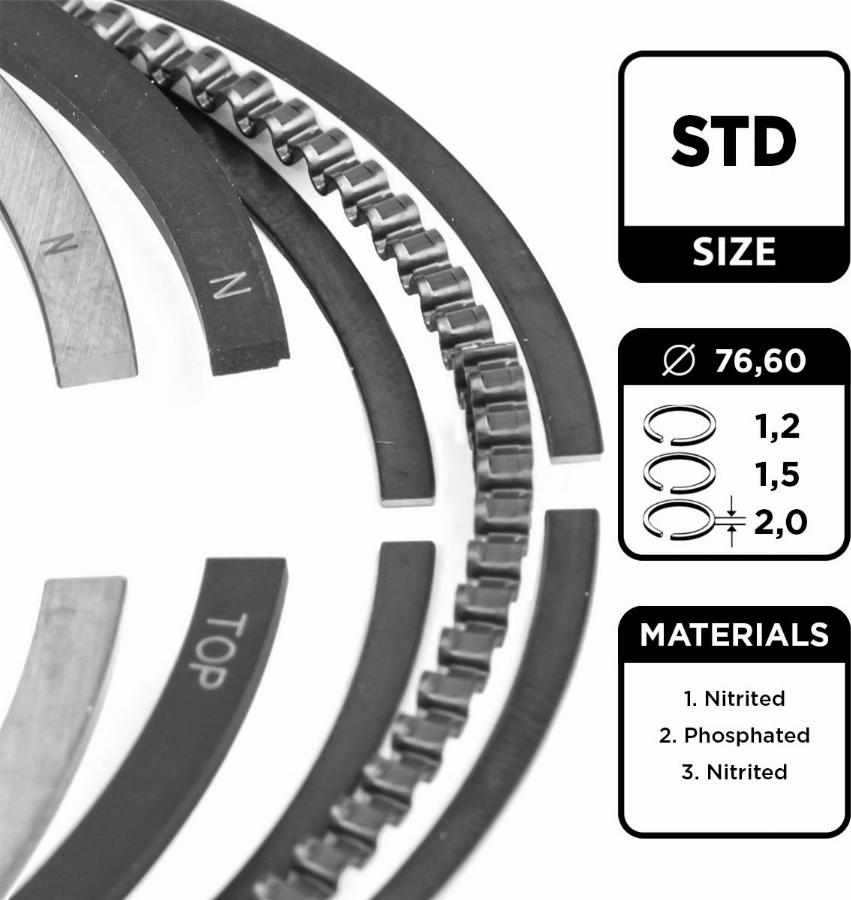 ET Engineteam R1014000 - Jeu de segments de pistons droxauto.com