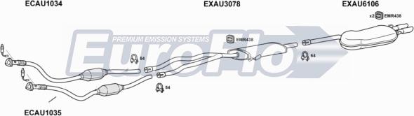 EuroFlo AUA828 2004 - Échappement droxauto.com