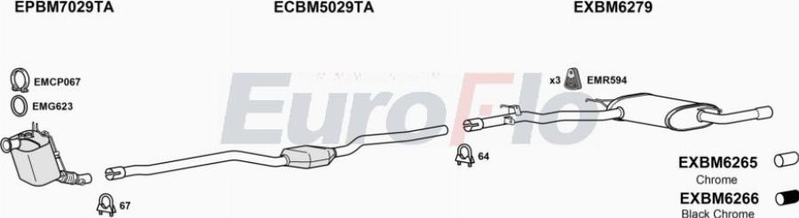 EuroFlo BM41820D 1004 - Échappement droxauto.com