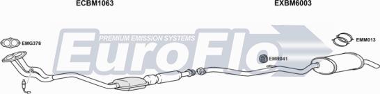 EuroFlo BM31818 5011B - Échappement droxauto.com