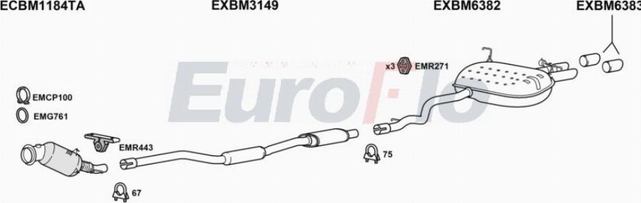 EuroFlo BMX120 3005 - Échappement droxauto.com