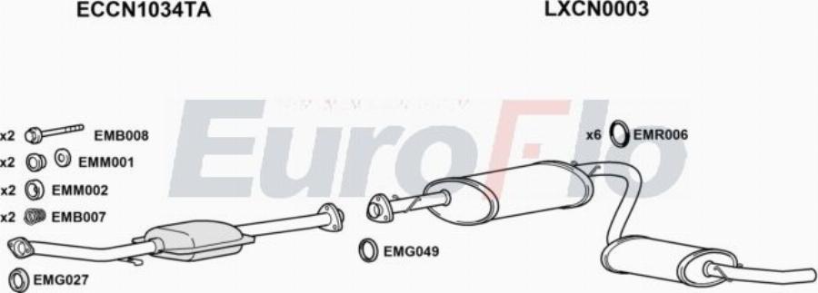 EuroFlo FTDUC25D 0706LHD - Échappement droxauto.com