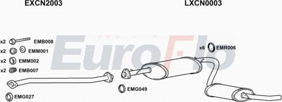 EuroFlo FTDUC19D 0716LHD - Échappement droxauto.com
