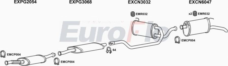 EuroFlo CNXM25D 3001A00 - Échappement droxauto.com