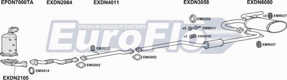EuroFlo DNXTR22D 3008B - Échappement droxauto.com