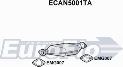EuroFlo ECAN5001TA - Catalyseur droxauto.com