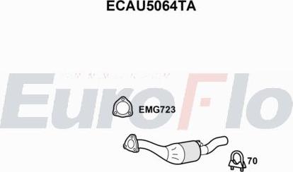 EuroFlo ECAU5064TA - Catalyseur droxauto.com