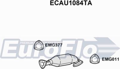 EuroFlo ECAU1084TA - Catalyseur droxauto.com